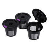 Pack De 3 Tazas K Reutilizables Para Cerveceros Keurig 2.0 1