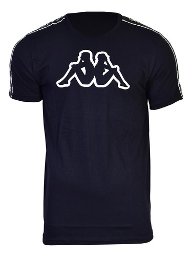 Remera Kappa Seffi Esc. Redondo Hombre Black