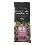 Chocolate Orgánico 80% Cacao Sin Tacc  Colonial X 100 Grs