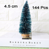 144 Mini Arboles De Navidad De 4,5 Cm, Pinos Pequeños
