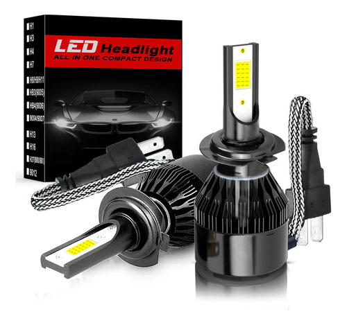 Kit De Foco Led H7 De Luz Alta/baja Para Seat Ibiza Leon