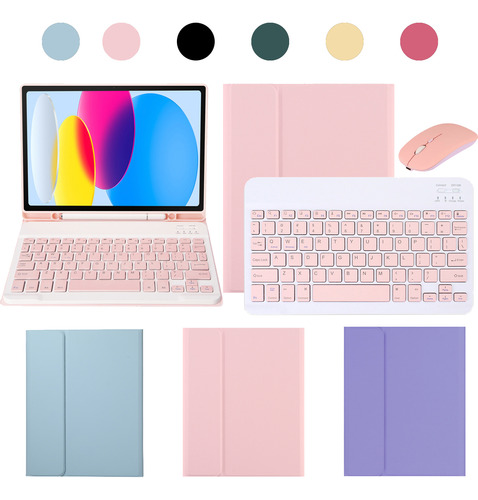 Teclados Retroiluminado Para iPad Air5/air4 Com Capas+mouse