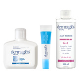 Kit Facial Dermaglós Rutina De Limpieza + Hidratación