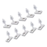 10 X Tornillos Tuercas De Asiento De Inodoro Plástico Blanco