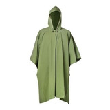 2 X Poncho De Agua Impermeable Verde Camping Caza Pesca