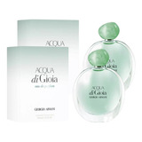 Paquete Acqua Di Gioia 100ml Dama Original 2 Pzas