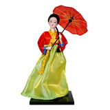 Figura De Kimono De Geisha, Muñeca Hanbok Coreana, Muñeca