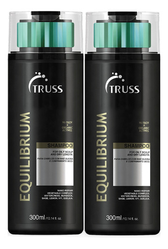 Shampoo Equilibrium 300ml Truss Kit Com 2 Unidades 