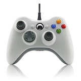 Joystick Seisa Para Xbox 360 Windows Cable Usb Vibra Blanco