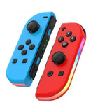 Kit Controle Joystick Joycon Rgb Com Led Nintendo Switch