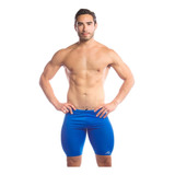 Traje Para Natacion Swf Hombre  Azul Rey Tela En Pbt Swf029