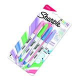 Resaltador Sharpie S.note X 4 Pastel