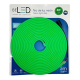 Tira Led Neon Flex 5m 12v Alto Brillo Decorativa Ip66 Verde