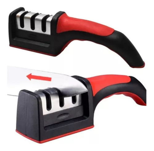 Afilador Cuchillo Ergonomico Acero Inoxidable Sharpener