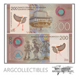 Nicaragua Billete 200 Cordobas 2014 P-213 Unc (polimero)