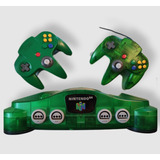 Consola Nintendo N64 Green Jungle Region Free Con 9 Juegos 