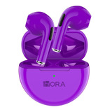 Audífonos Inalámbricos Bluetooth 1hora Color Violeta