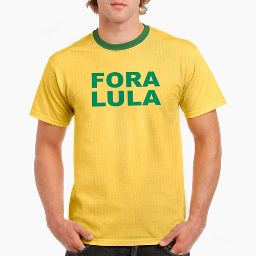 Camiseta Patriota Brasil Fora Lula Não Me Representa 
