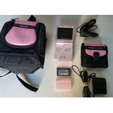  Game Boy Advance Sp 101 Rosa Perla Con Super Mario World