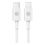 Cable Jd D-68 Carga Rapida Usb C Compatible iPhone Datos -* Color Blanco