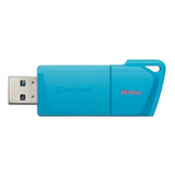 Memoria Flash Usb - 64 Gb - Usb 3.2 Gen 1 - Neon Aqua Blue