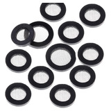 Set 8 Gomas Planas Negra Para Llave 3/4 Goma Filtro Malla