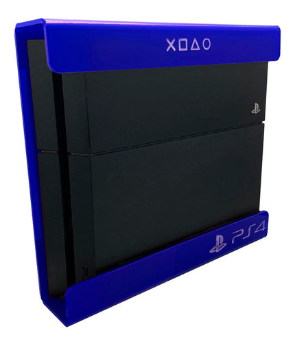 Suporte Ps4 Slim Parede Acrílico - Azul