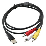 Cable Divisor De Audio Y Vídeo Av De 3 Rca, 1,5 M/5 Pies 1