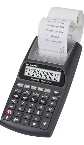 Calculadora Impresora Daihatsu D-i8t Negra Casio Centro