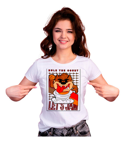 Playera Dama Art Demonio De Tazmania P147