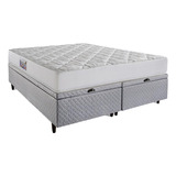 Cama Box Baú Queen Espuma Herval Top D45 New, 67x158x198 Cm