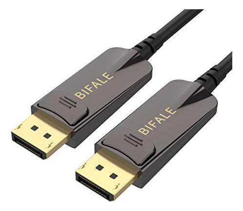 Cable De Fibra Óptica Bifale Dp 25ft, 8k Displayport, Hbr3,