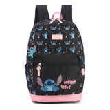 Mochila Costas Juvenil Original Stitch C/ Chaveiro