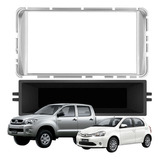 Marco Adaptador Toyota Hilux Etios Simple Doble Din Gris