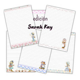 Hojas Imprimibles Rayadas A4 Y A5 Edición Sarah Kay 