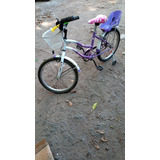 Bicicleta Para Nena  Canasto Delantero Dibujo Barbie.