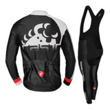 Uniforme Ciclismo Manga Larga Castelli Rosso Corsa Mtb Ruta