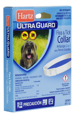 Hartz Collar Antipulgas 2 En 1 Perros Grandes Dura 7 Meses