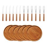 Set Cubiertos Asado Dynamic Tramontina C/tabla 12pz