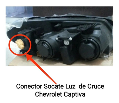 Socate Conector Con Bombillo Luz De Cruce Chevrolet Captiva  Foto 3