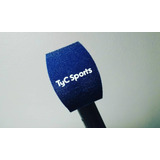 Capuchón Antipop Para Microfono Con Logo Tv Radio Eventos