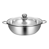 Olla Caliente Con Plato Divisor, Placa 32cm 1 Compartimento