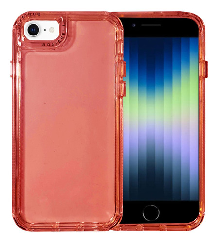 Funda Doble Capa Uso Rudo Rainbow Traslúcido Para iPhone 6