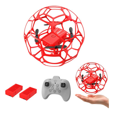 Mini Dron Ourlife K26 Max para Niños Balón Fútbol Jaula 360 Antigolpes Luces LED Acrobacias - Regalo Ideal Día del Niño y Mundial 2026 Incluye 2 Baterías | Meses sin interés