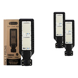 Lampara Led 100w Alumbrado Publico Ip65 Exteriores 2 Piezas