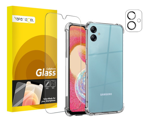 Mica + Funda Samsung Acrilico Rigido Transparente Uso Rudo