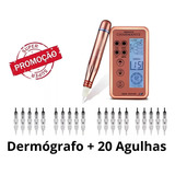 Dermógrafo Charmant Premium Digital + 20 Agulhas Fácil Click