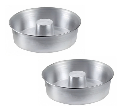 Set X 2 Molde Savarin Aluminio N26  Almandoz 6.5 Cms Alto