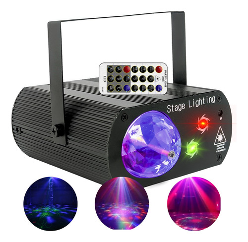 Canhão Raio Laser Holográfico Rgb C/ Controle Balada