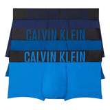 Boxer Trunk Low Calvin Klein Intense Azul 3 Pack Microfibra
